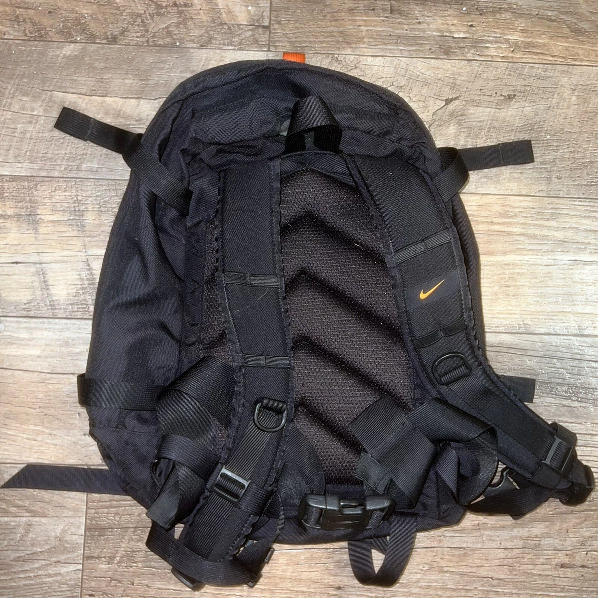 Vintage 90's Nike ACG Karst 25 Hiking Backpack Bag neon volt Black 80s Trail