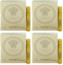 4 Vial Sample VERSACE EROS POUR FEMME for Women 0.03 oz 1 ml Eau de Parfum Spray