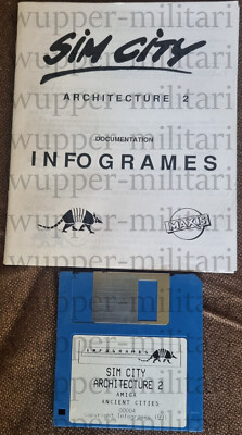 Commodore Amiga Sim City Architecture 2 Infogrames 1991  K001-119