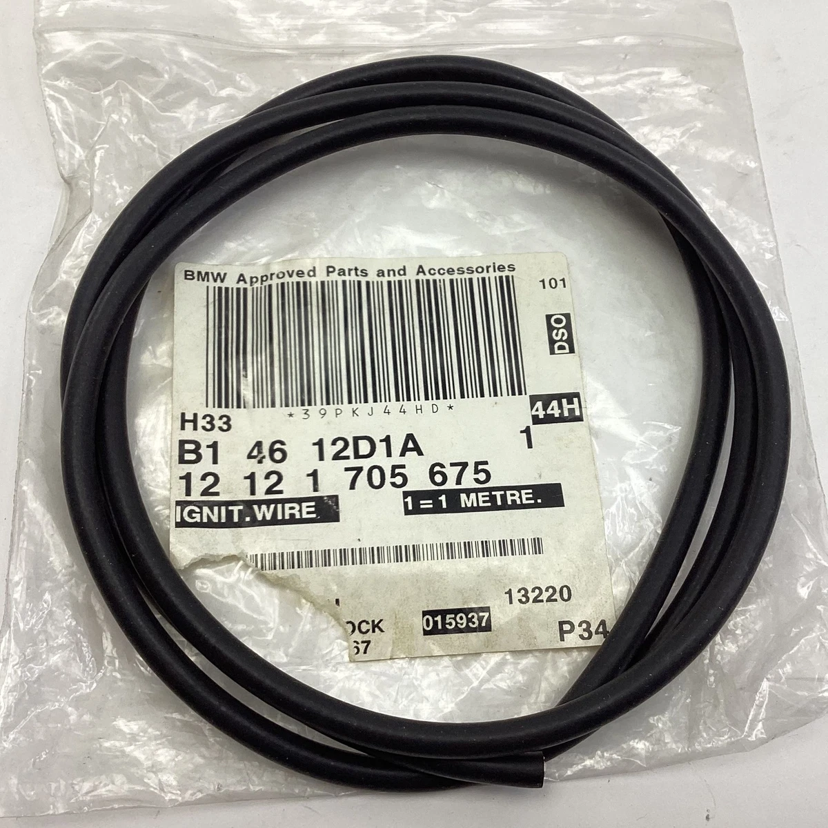 BMW Z3 E36 E21 E23 Ignition Cable Lead Wire Black Genuine  