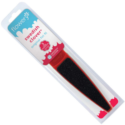 Flowery Original Swedish Clover Red Foot File, Pedicure Foot Scrubber, 60/100 Gr