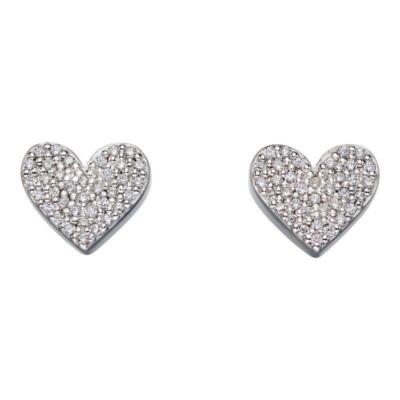 Fiorelli Silber Herz Ohrringe E5646C - UVP 65,00 £