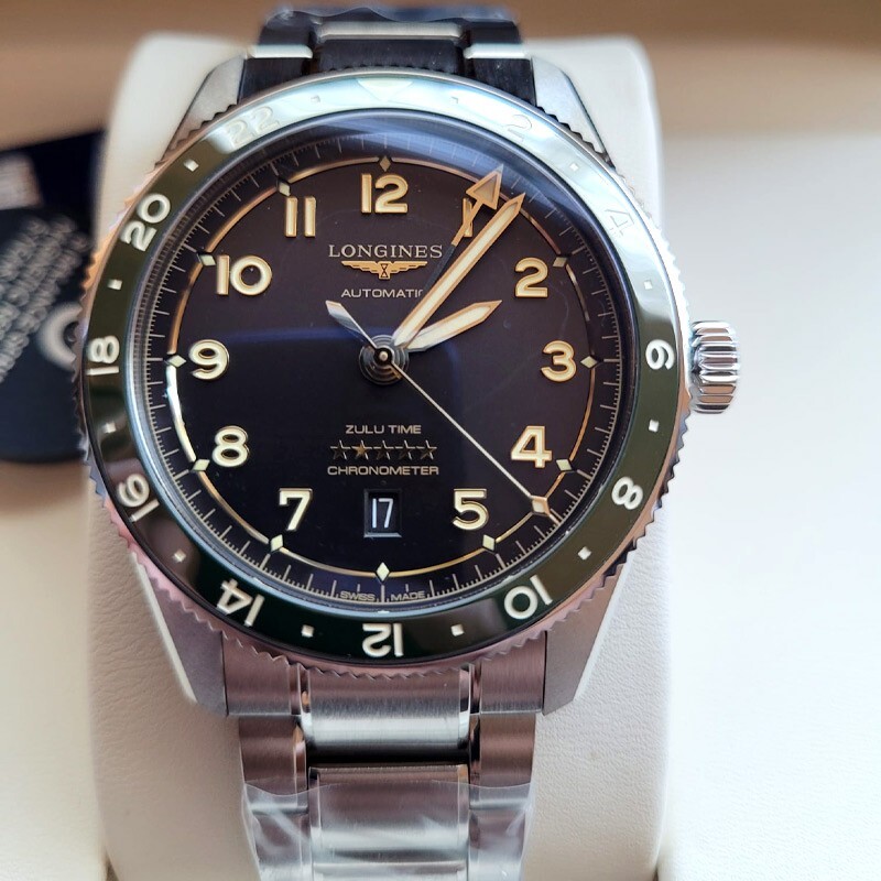 Zulu’s New Longines Spirit Zulu Time 42mm Black Dial GMT Steel
