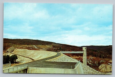 The Thomaston Dam Naugatuck River Connecticut CT c1960Vintage Postcard