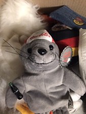 1997 Authentic Coca-Cola Seal W/ Cap - Bean Bag Plush - 0107 - Tags Complete