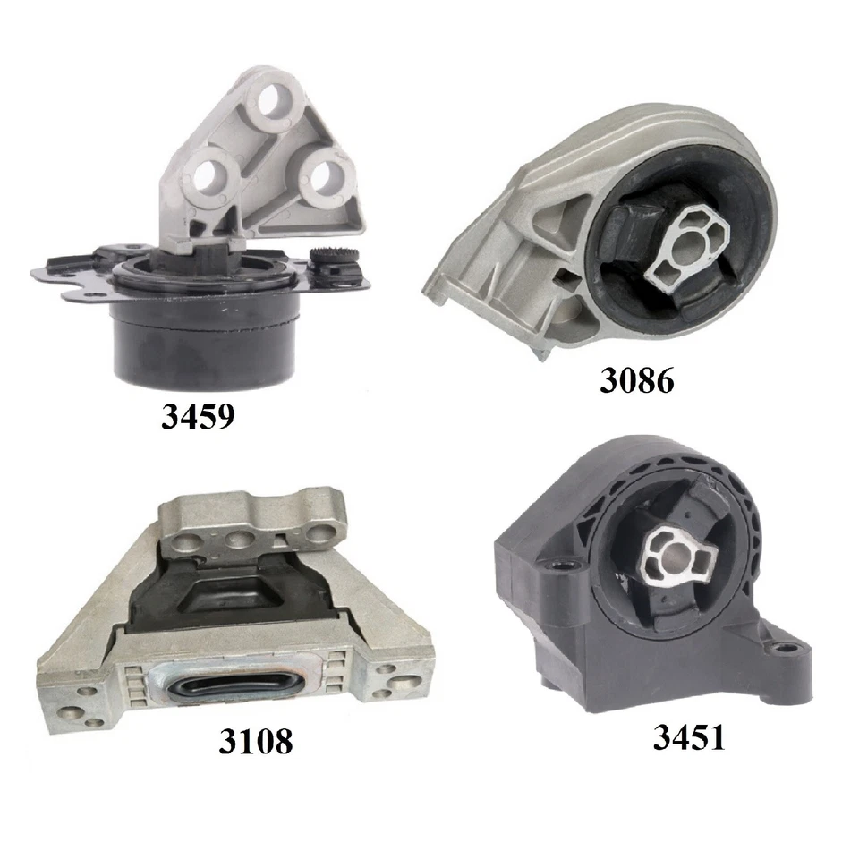 4 piezas montaje de motor y transmisión para Pontiac G4 2006 2,2 L y 2,4 L - transmisión manual. Foto 2 de 4