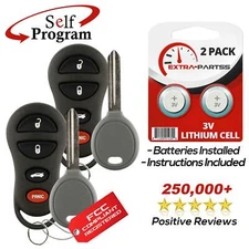 2 New Replacement Remote Car Key Fob for Jeep Dodge Chrysler 04602260 Y160-PT