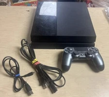 Sony PlayStation 4 500GB Jet Black Console - Tested/Working - Factory Reset