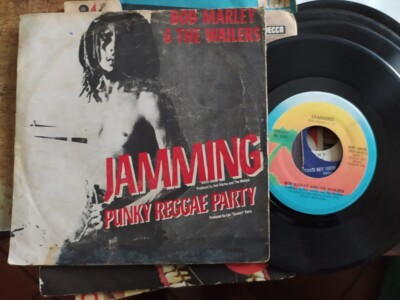 7'' BOB MARLEY & THE WAILERS JAMMING PUNKY REGGAE PART COVER SEHR GUTER ZUSTAND VINYL N-NEUWERTIG