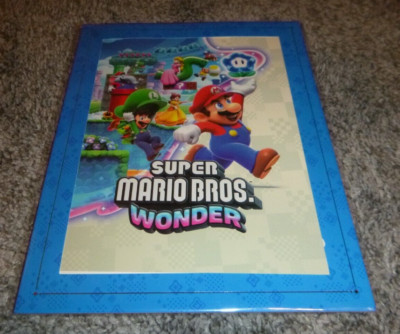 Super Mario Bros Wonder Art Print 7''x9'' Best Buy Pre-order Bonus * NEW SEALED*