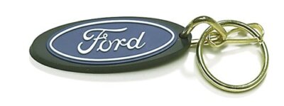 Plasticolor 4138 Classic Ford Oval Key Chain, Blue with white text Vinyl Rubber