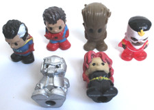 Ooshies Pencil Toppers Starlord Black Widow Spider Man Grute Original Boxes NRFB