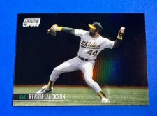 2021 Stadium Club Chrome Refractors #227 Reggie Jackson - Oakland Athletics