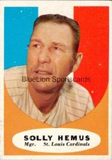  1961 Topps #139 Solly Hemus MG Cardinals