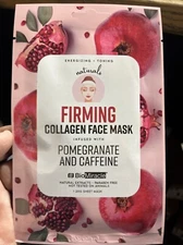 Box Of 12 Firming Collagen Face Mask Pomegranate And Caffeine