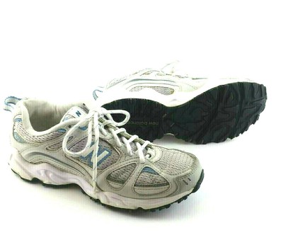 Terrain Running Shoes Blue Gray Lace Up 
