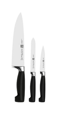 Zwilling vier Sterne 3 tlg. Messerset SIGMAFORGE-Messer Kochmesser Küchenmesser