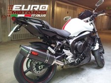Yamaha FZ6 Fazer 04-10 MassMoto Terminale Scarico Lato Dx Oval Carbonio Exhaust
