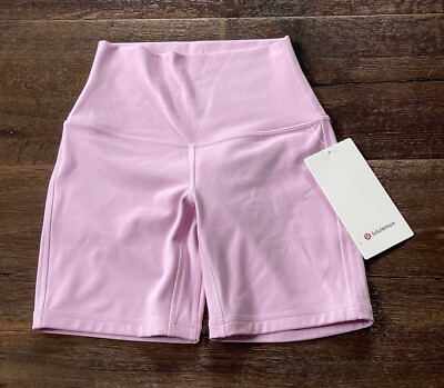NWT Lululemon Align HR Short 6'' Sz2 Vita Pink  Nulu Biker Style $64 Sold Out