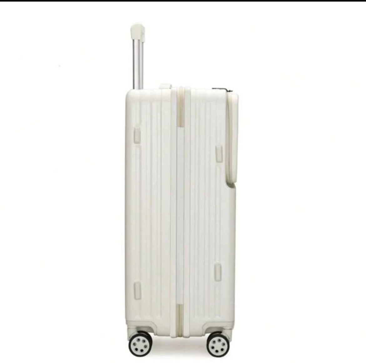 Carry On Luggage Durable Rolling Travel Suitcase Pearl White 20