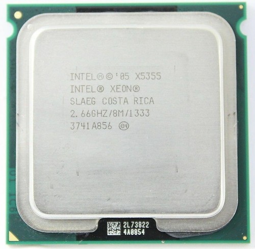 Matching pair Intel Xeon X5355 2.66GHz 8m 1333 MHz LGA771 SL9YM CPU Processor - Picture 2 of 2