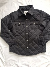 GYMBOREE QUILTED JACKET M 7-8 Dark Gray SPRING/ FALL LIGHTWEIGHT lined