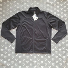 NWT North End Sport Men's Sz L Black Jacket Polyester Long-sleeves Pockets