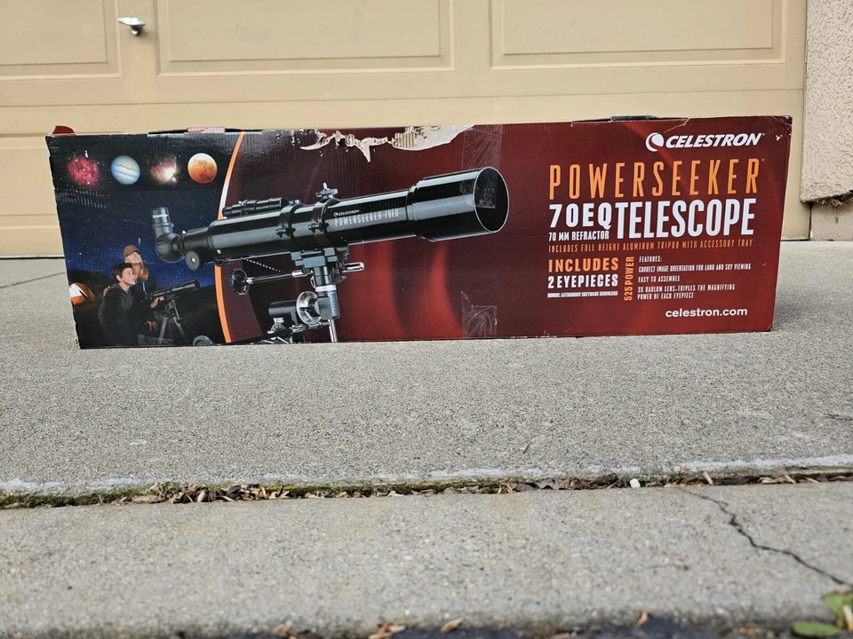 Celestron PowerSeeker 70EQ Telescope 70EQ Refractor - Image 2 of 4