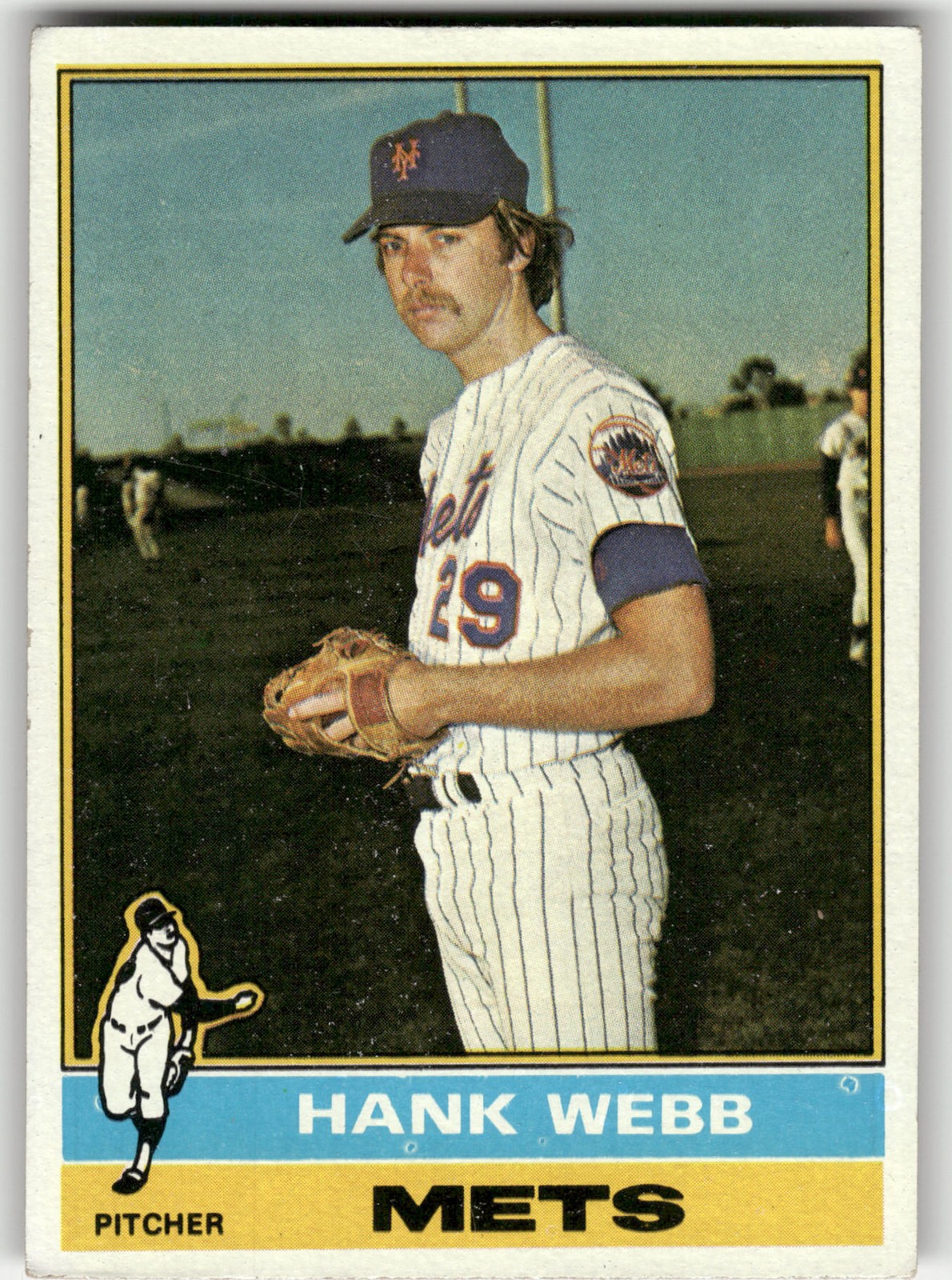 1976 Topps Hank Webb #442 New York Mets