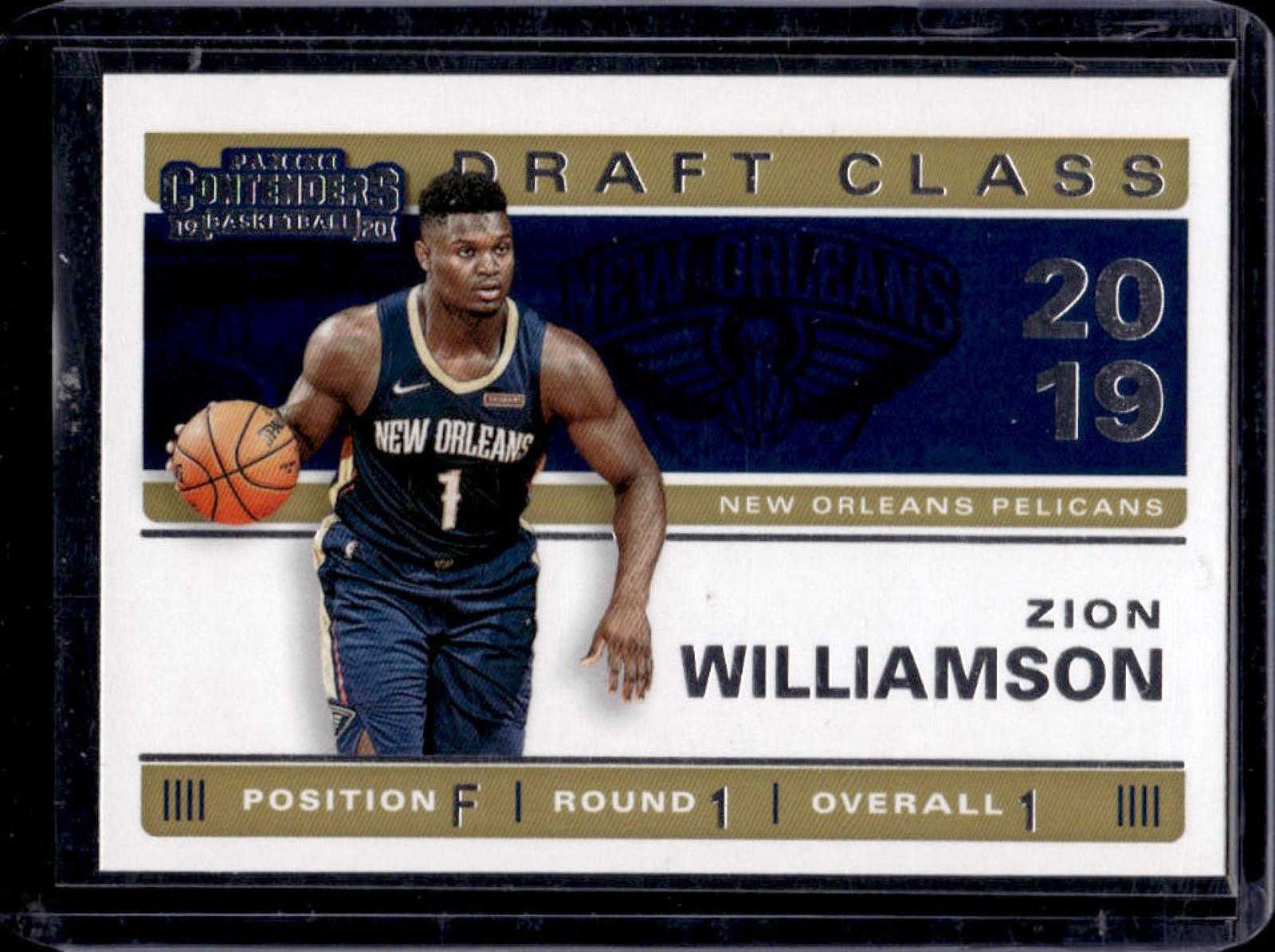 2019-20 Contenders Zion Williamson 2019 Draft Class Rookie RC #1 Pelicans