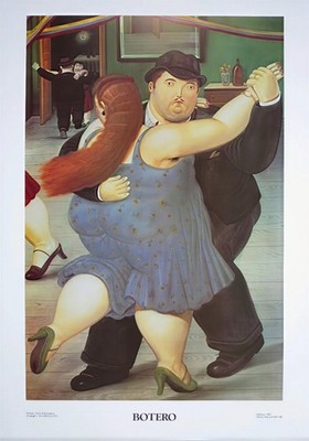 Fernando Botero Exhibition Poster tango  20x28