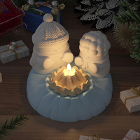 Silikonformen GießFormen Weihnachten, 3D Schneemann Silikonform Weihnachten Kerz