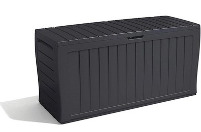 Keter Marvel+ 270L Outdoor 65% Recycling Gartenmöbel Aufbewahrungsbox Graphit Wo