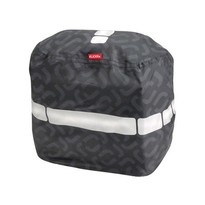 KLICKfix Regenüberzug S für Roomy/kompakte Lenkertaschen schwarz-grau