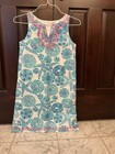  Lilly Pulitzer Target Dress Girls XL (14-16) White Blue Seashells Embroidered — photo 2