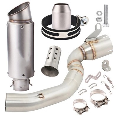 Slip on 51mm Exhaust Muffler Mid Link Pipe Tips Modified For DUKE 200 2020- 2023