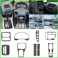 12pcs Real Carbon Fiber Full Interior Dash Trim Kit For Honda Civic 2-door 99-00