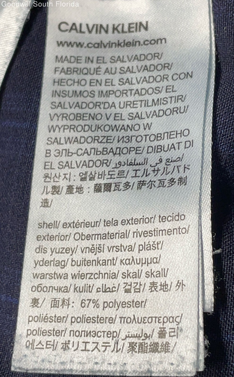 Calvin Klein Womens Blue Windowpane Pull-On Straight Leg Dress Pants Size 12 thumbnail 5