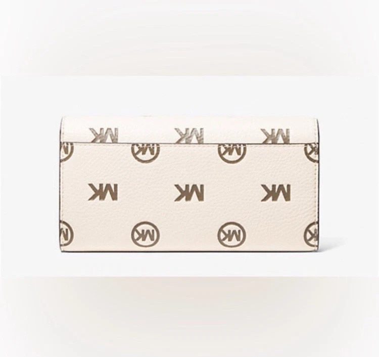NWT Michael Kors Jet Set Travel Large Logo Debossed Envelope Wallet Retail $298 - Image 3 of 4