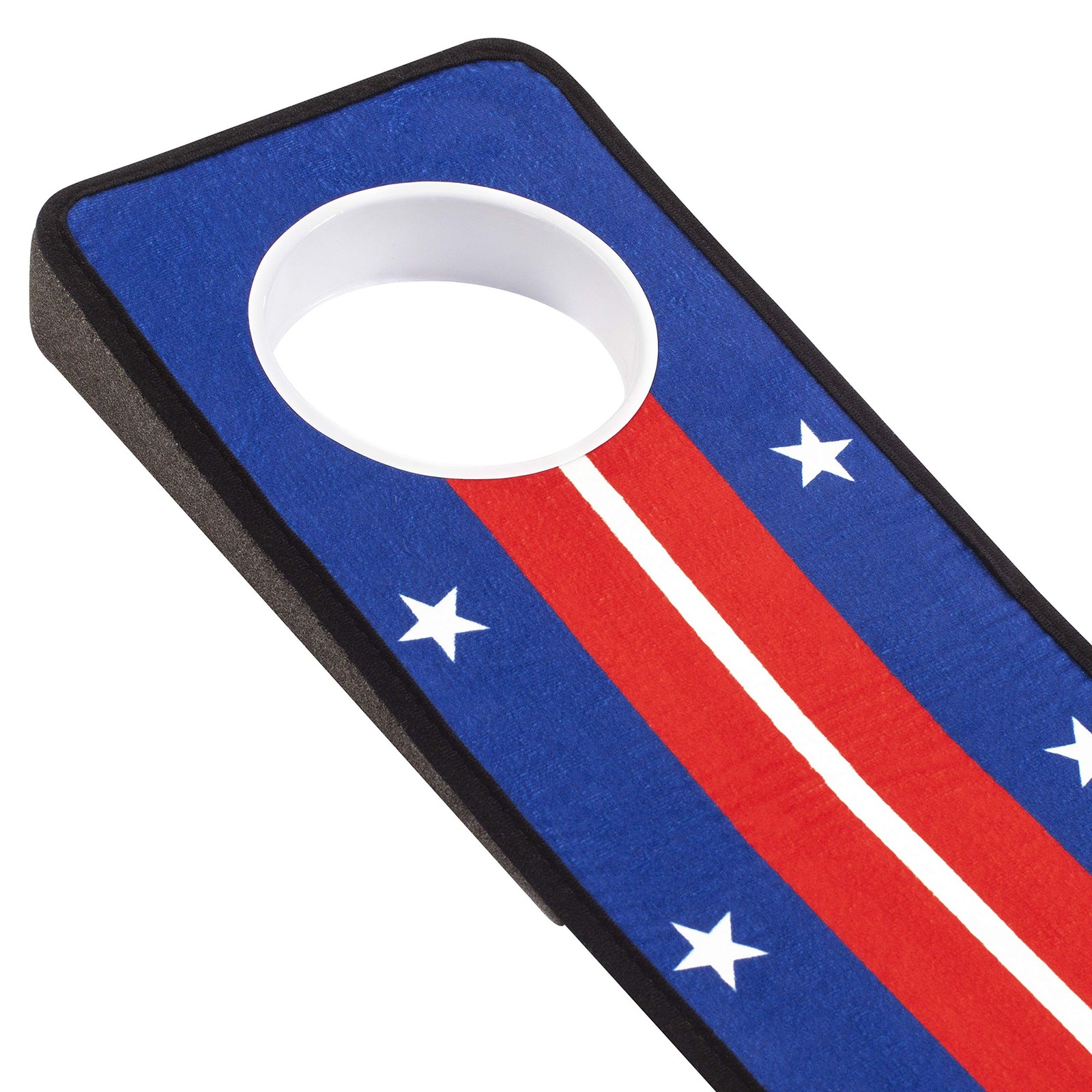 Izzo IZZO Golf Putting Mat with Putt Cup - Practice & Training Aid, Red White...