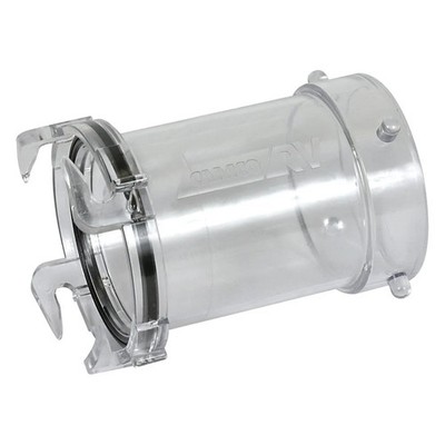 Camco 39572 Clear Clearview Hose Adapter 3''Lug x 3''Bayonet