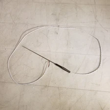 RTD 3-Wire Thermocouple Temperature Sensor Probe Stainless Steel w/ Relief Coil