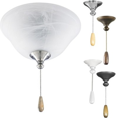 Progress Lighting Fan Light Kits 2-Light Unfinished Ceiling Fan Light Kit  
