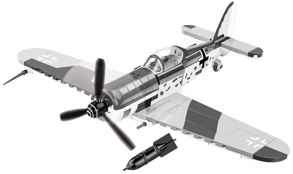 COBI 5871 Focke-Wulf Fw 190 F-8 WWII German Fighter Brick Model Plane Set 170 Pc - Image 8