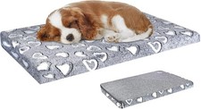 Reversible Cool and Warm Dog Bed Mat for Crates - Stylish Pad With Waterproof