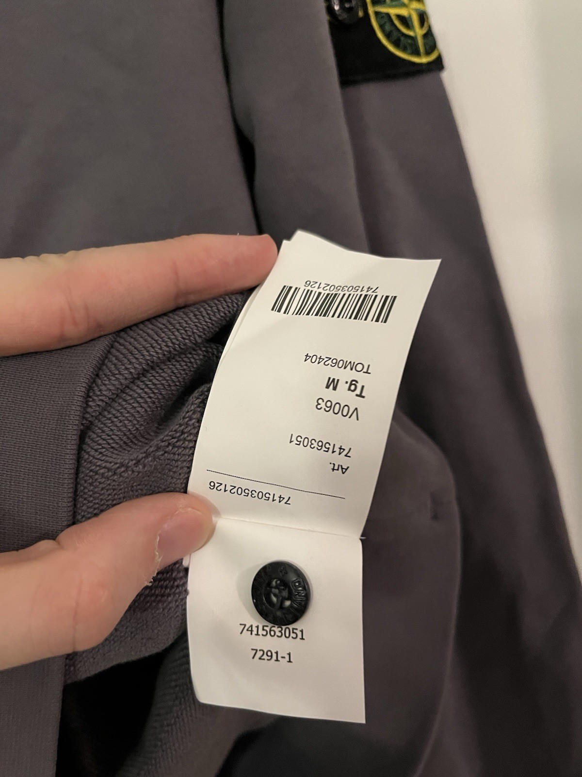 Authentic Stone Island Grey Pullover Sweatshirt S… - image 6