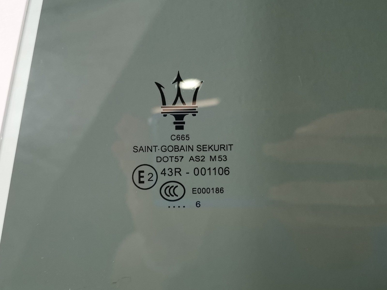 Maserati Ghibli RWD 2017 3.0 L Auto Rear Left Door Window Glass 43R001106 OEM