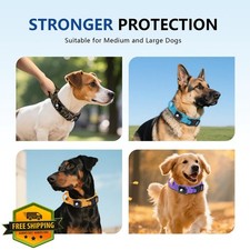 AirTag Dog Collar M Black Tactical Waterproof Case GPS Tracking