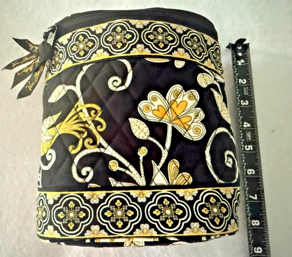 Bolsa de almuerzo retirada Vera Bradley Yellow Bird aislada Cool Keeper negra y amarilla Foto 4 de 4