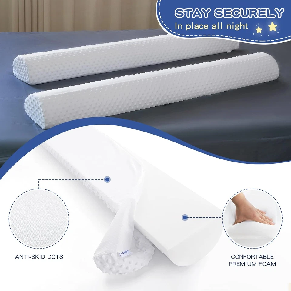 Parachoques de cama para niños pequeños riel de cama de espuma para niños pequeños paquete de 1 rieles de cama parachoques para  Foto 3 de 4